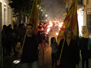Diada Nacional 2015. IX Marxa de Torxes de Girona