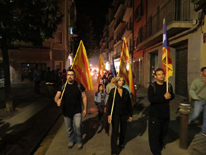 Diada Nacional 2015. IX Marxa de Torxes de Girona