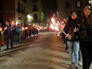 Diada Nacional 2015. IX Marxa de Torxes de Girona