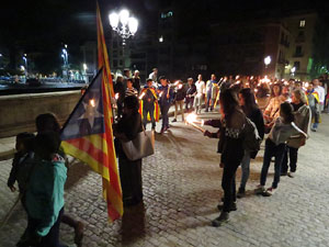 Diada Nacional 2015. IX Marxa de Torxes de Girona