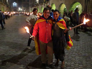 Diada Nacional 2015. IX Marxa de Torxes de Girona