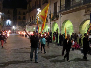 Diada Nacional 2015. IX Marxa de Torxes de Girona