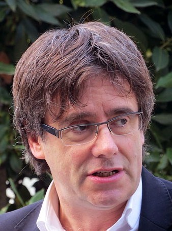 Carles Puigdemont, de Converg&egrave;ncia Democr&agrave;tica de Catalunya, alcalde de Girona, durant la seva intervenci&oacute;