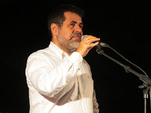 Diada Nacional 2015. Parlament de Jordi S&aacute;nchez, president de l'ANC