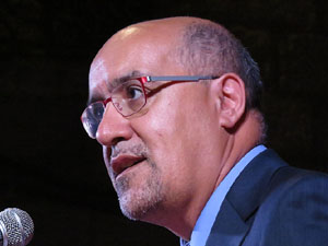 Diada Nacional 2015. IX Marxa de Torxes de Girona. Actes a la pla&ccedil;a del Vi