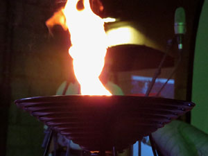 Diada Nacional 2015. IX Marxa de Torxes de Girona. Actes a la pla&ccedil;a del Vi