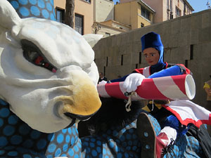 Festes de Primavera de Girona 2015. Cercavila amb el Tarl&agrave;