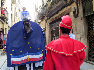 Festes de Primavera de Girona 2015. Presentaci&oacute; de la Mula Baba