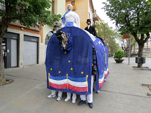 Festes de Primavera de Girona 2015. Presentaci&oacute; de la Mula Baba