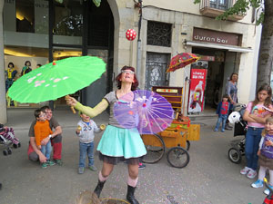 Festes de Primavera de Girona 2015. Espectacle Miss Umbrel&middot;la