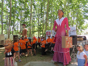 Bateig dels gegants de l'Esquerra del Ter, en Benet i la Carmen