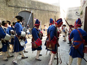 Girona resisteix! Jornades de recreació històrica de la Guerra de Successió. Combat al carrer Rocabertí