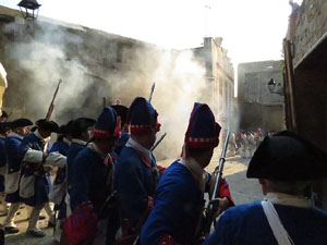 Girona resisteix! Jornades de recreació històrica de la Guerra de Successió. Combat al carrer Rocabertí