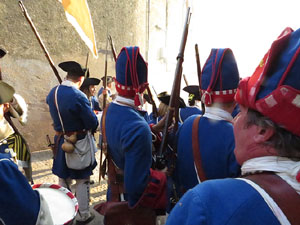 Girona resisteix! Jornades de recreació històrica de la Guerra de Successió. Combat al carrer Rocabertí