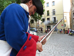 Girona resisteix! Jornades de recreació històrica de la Guerra de Successió. Combat als carrers Bellmirall - Alemanys