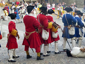 Girona resisteix! Jornades de recreació històrica de la Guerra de Successió. Combat final a la plaça de Sant Domènec