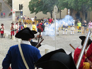Girona resisteix! Jornades de recreació històrica de la Guerra de Successió. Combat final a la plaça de Sant Domènec