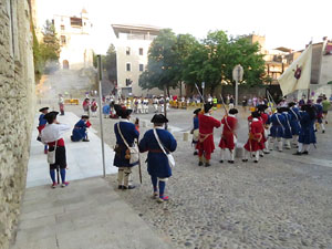Girona resisteix! Jornades de recreació històrica de la Guerra de Successió. Combat final a la plaça de Sant Domènec