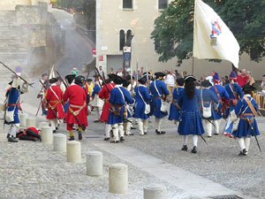 Girona resisteix! Jornades de recreació històrica de la Guerra de Successió. Combat final a la plaça de Sant Domènec