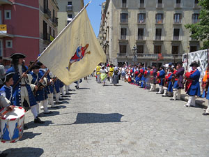 Girona resisteix! Jornades de recreaci&oacute; hist&ograve;rica de la Guerra de Successi&oacute;. Escaramussa al Pont de Pedra