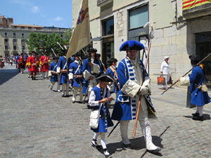 Girona resisteix! Jornades de recreaci&oacute; hist&ograve;rica de la Guerra de Successi&oacute;. Escaramussa al Pont de Pedra