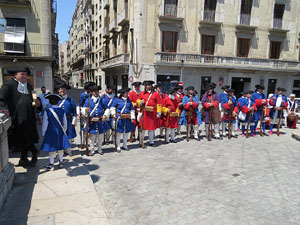 Girona resisteix! Jornades de recreació històrica de la Guerra de Successió. Escaramussa al Pont de Pedra