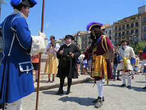 Girona resisteix! Jornades de recreació històrica de la Guerra de Successió. Escaramussa al Pont de Pedra