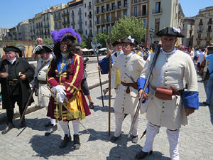 Girona resisteix! Jornades de recreaci&oacute; hist&ograve;rica de la Guerra de Successi&oacute;. Escaramussa al Pont de Pedra