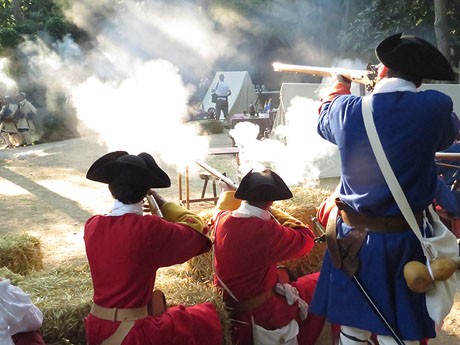 Girona resisteix! Jornades de recreació històrica de la Guerra de Successió. Combat als Jardins dels Alemanys