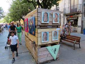 Festival inund'ART 2015. Espai expositiu de la Rambla de la Llibertat