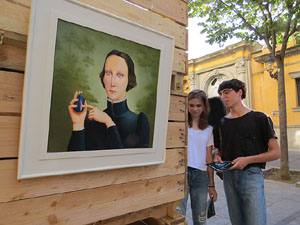 Festival inund'ART 2015. Espai expositiu de la Rambla de la Llibertat