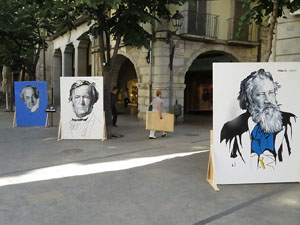 Nits de Cl&agrave;ssica 2015. Exposici&oacute; Compositors als carrer! pintures de Mart&iacute; Garcia Cros 