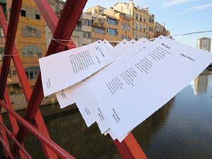 Sant Jordi 2015 a Girona. Estenem Poesia, per &Ograve;mnium Giron&egrave;s 