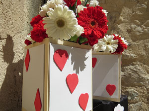 Temps de Flors 2015. La pla&ccedil;a del Vi, l'Ajuntament i el Teatre Municipal