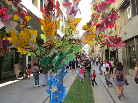 Temps de Flors 2015. El Mercadal. Plaça de Santa Susanna, carrer Nou i carrer de Santa Clara