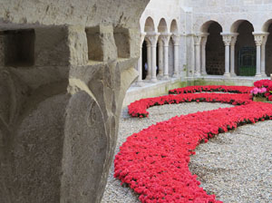 Temps de Flors 2015. Claustre del monestir de Sant Daniel