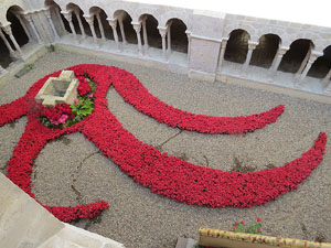 Temps de Flors 2015. Claustre del monestir de Sant Daniel