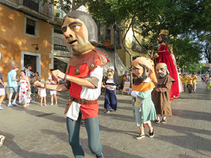 Und&agrave;rius, festival d'estiu de Girona de cultura popular i tradicional. Cercavila de Fal&middot;lera Gironina