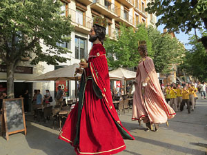 Und&agrave;rius, festival d'estiu de Girona de cultura popular i tradicional. Cercavila de Fal&middot;lera Gironina