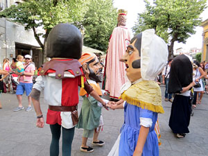 Und&agrave;rius, festival d'estiu de Girona de cultura popular i tradicional. Cercavila de Fal&middot;lera Gironina