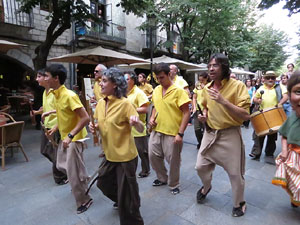 Und&agrave;rius, festival d'estiu de Girona de cultura popular i tradicional. Cercavila de Fal&middot;lera Gironina