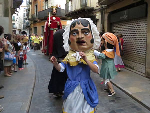 Und&agrave;rius, festival d'estiu de Girona de cultura popular i tradicional. Cercavila de Fal&middot;lera Gironina