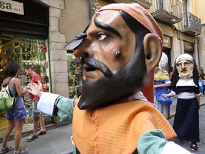 Und&agrave;rius, festival d'estiu de Girona de cultura popular i tradicional. Cercavila de Fal&middot;lera Gironina