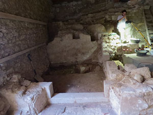 Excavacions a la pujada de Sant Domènec