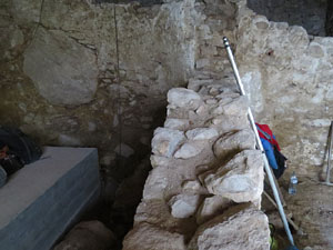 Excavacions a la pujada de Sant Domènec