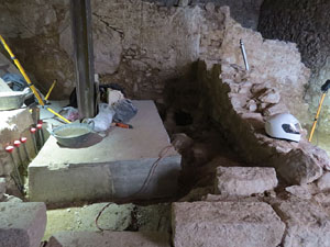 Excavacions a la pujada de Sant Domènec