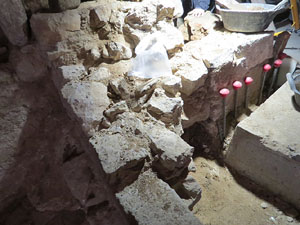Excavacions a la pujada de Sant Domènec