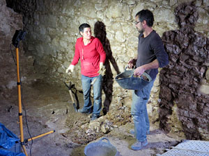 Excavacions a la pujada de Sant Domènec