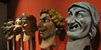 L'exposició. Els capgrossos blancs, pintats