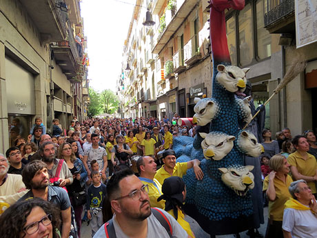 Festes de Primavera de Girona 2016. Penjada del Tarl&agrave;